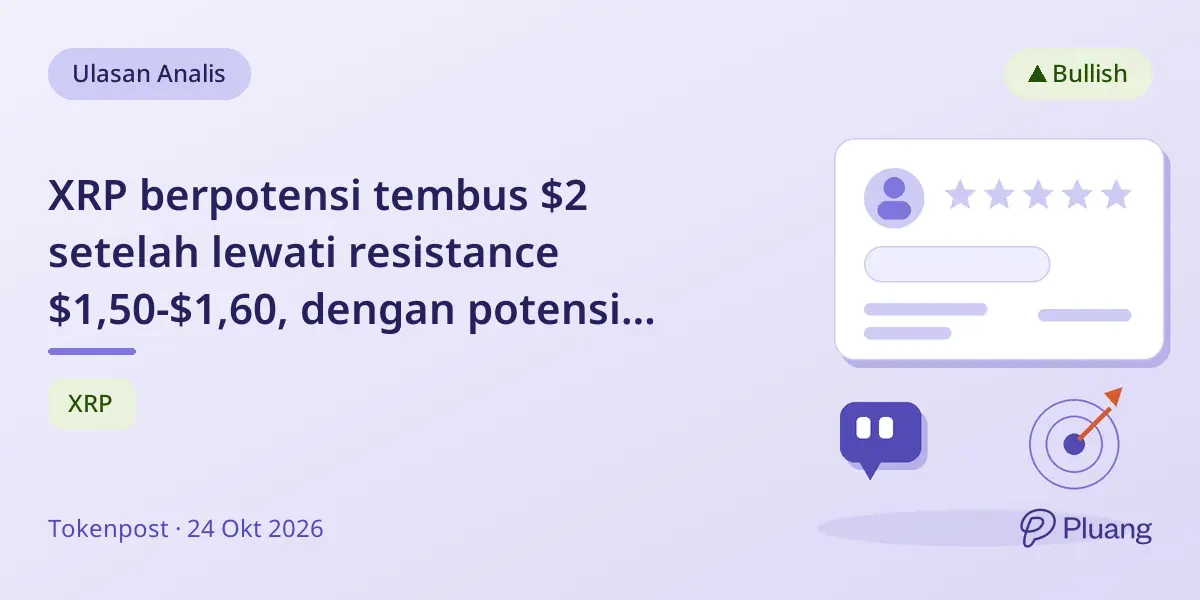 XRP berpotensi tembus $2 setelah lewati resistance $1,50-$1,60, dengan potensi puncak $7-$9.