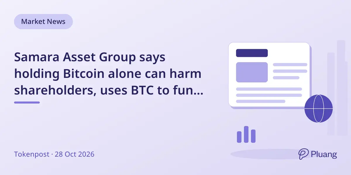 Samara Asset Group says holding Bitcoin alone can harm shareholders, uses BTC to fund ventures instead.