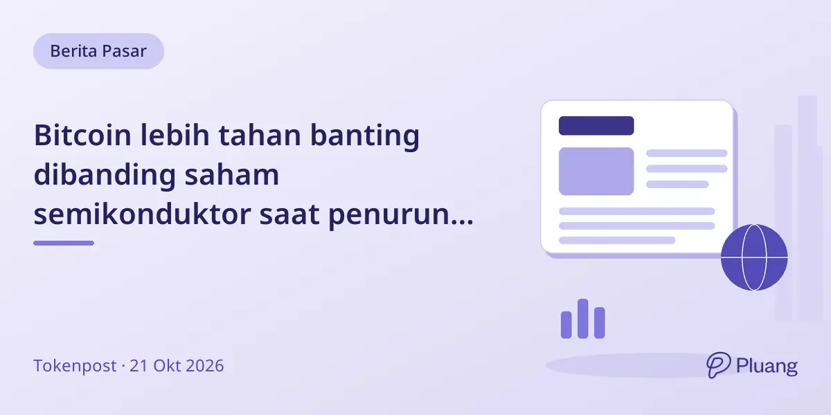 Bitcoin lebih tahan banting dibanding saham semikonduktor saat penurunan pasar sejak Juni.