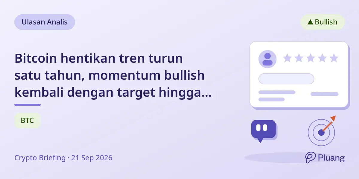 Bitcoin hentikan tren turun satu tahun, momentum bullish kembali dengan target hingga $450K.