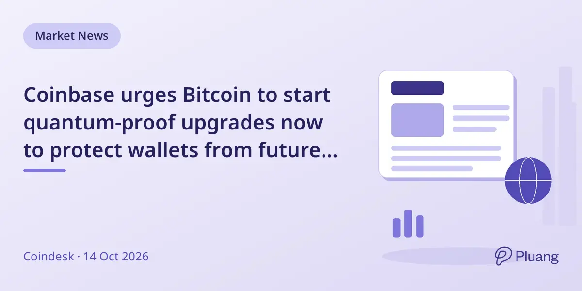 Coinbase urges Bitcoin to start quantum-proof upgrades now to protect wallets from future quantum computer threats.