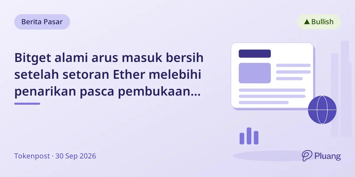 Bitget alami arus masuk bersih setelah setoran Ether melebihi penarikan pasca pembukaan kembali