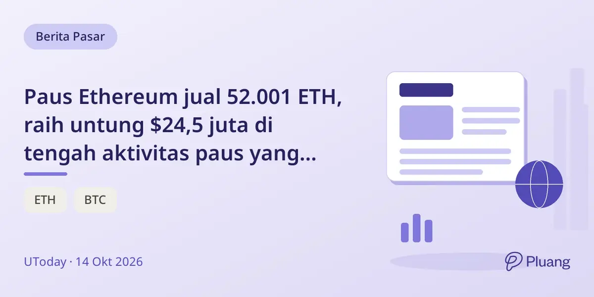 Paus Ethereum jual 52.001 ETH, raih untung $24,5 juta di tengah aktivitas paus yang beragam.