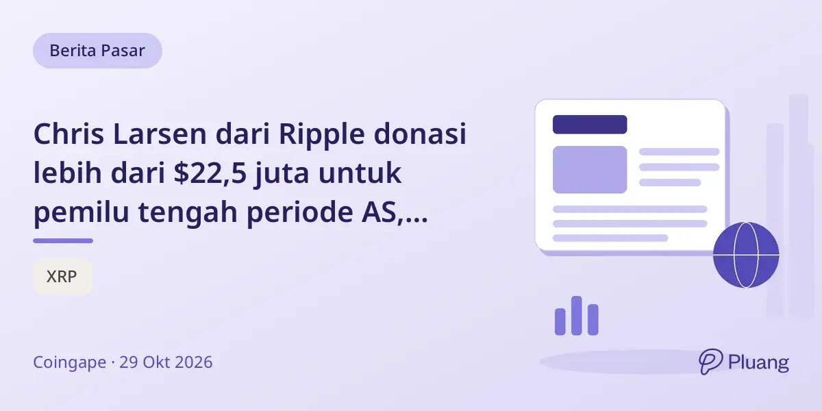 Chris Larsen dari Ripple donasi lebih dari $22,5 juta untuk pemilu tengah periode AS, dukung Demokrat dan kripto.