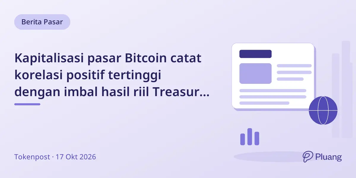 Kapitalisasi pasar Bitcoin catat korelasi positif tertinggi dengan imbal hasil riil Treasury AS 10 tahun di 2026
