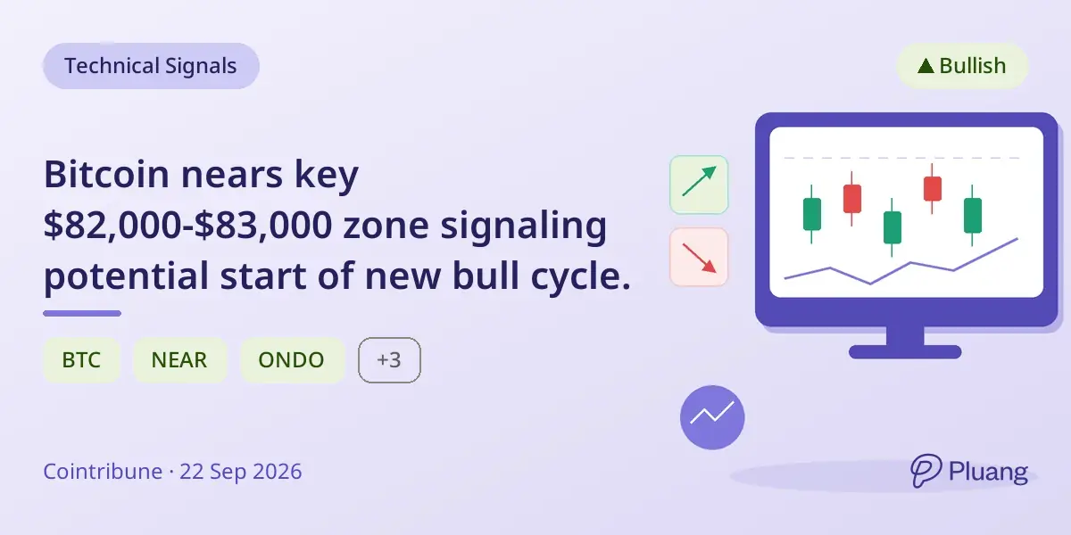 Bitcoin nears key $82,000-$83,000 zone signaling potential start of new bull cycle.