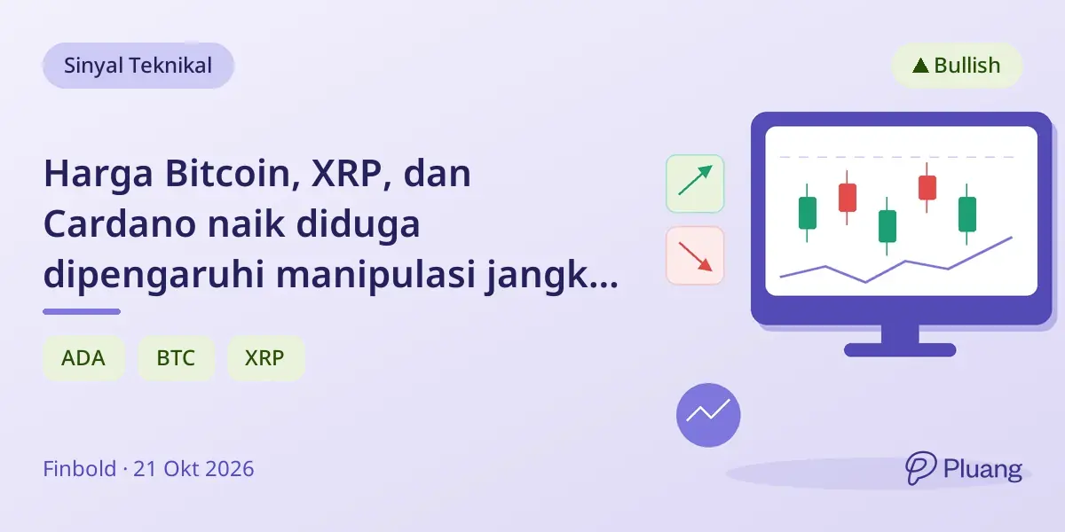 Harga Bitcoin, XRP, dan Cardano naik diduga dipengaruhi manipulasi jangka pendek oleh pemain besar.