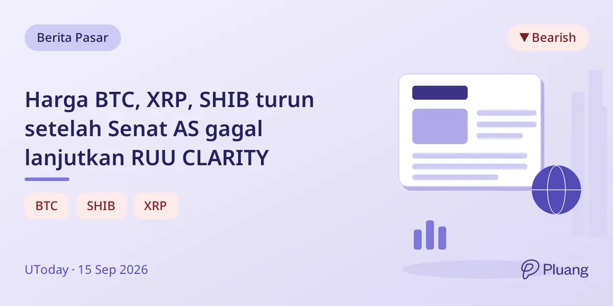 Harga BTC, XRP, SHIB turun setelah Senat AS gagal lanjutkan RUU CLARITY