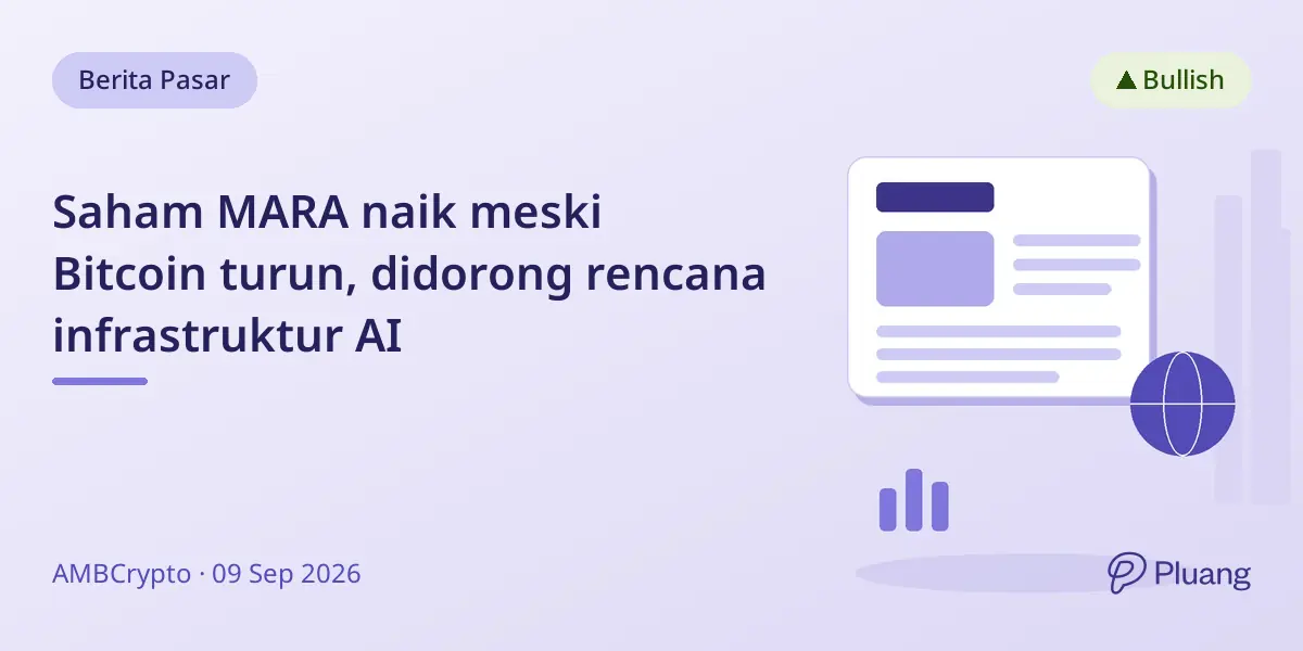 Saham MARA naik meski Bitcoin turun, didorong rencana infrastruktur AI