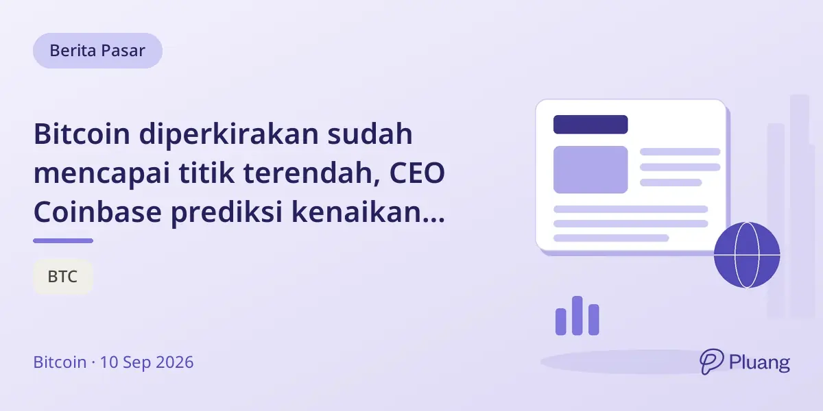 Bitcoin diperkirakan sudah mencapai titik terendah, CEO Coinbase prediksi kenaikan bertahap dalam 1-2 tahun ke depan.