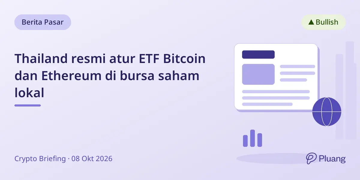 Thailand resmi atur ETF Bitcoin dan Ethereum di bursa saham lokal