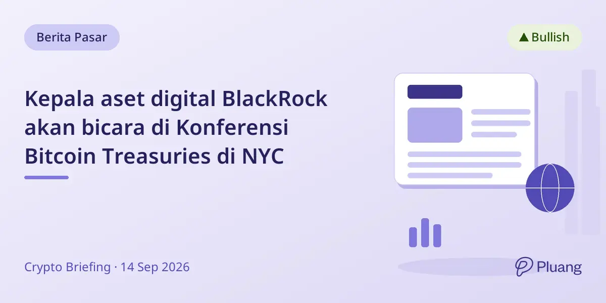 Kepala aset digital BlackRock akan bicara di Konferensi Bitcoin Treasuries di NYC
