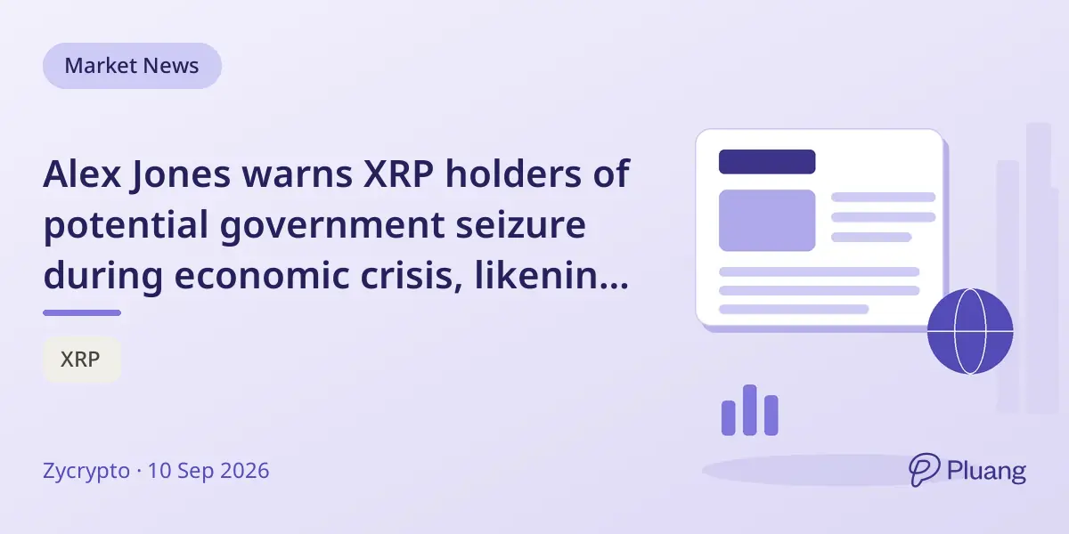 Alex Jones warns XRP holders of potential government seizure during economic crisis, likening it to 1933 gold confiscation.