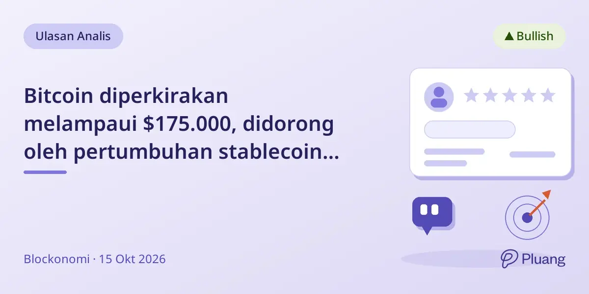 Bitcoin diperkirakan melampaui $175.000, didorong oleh pertumbuhan stablecoin dan dukungan institusional.