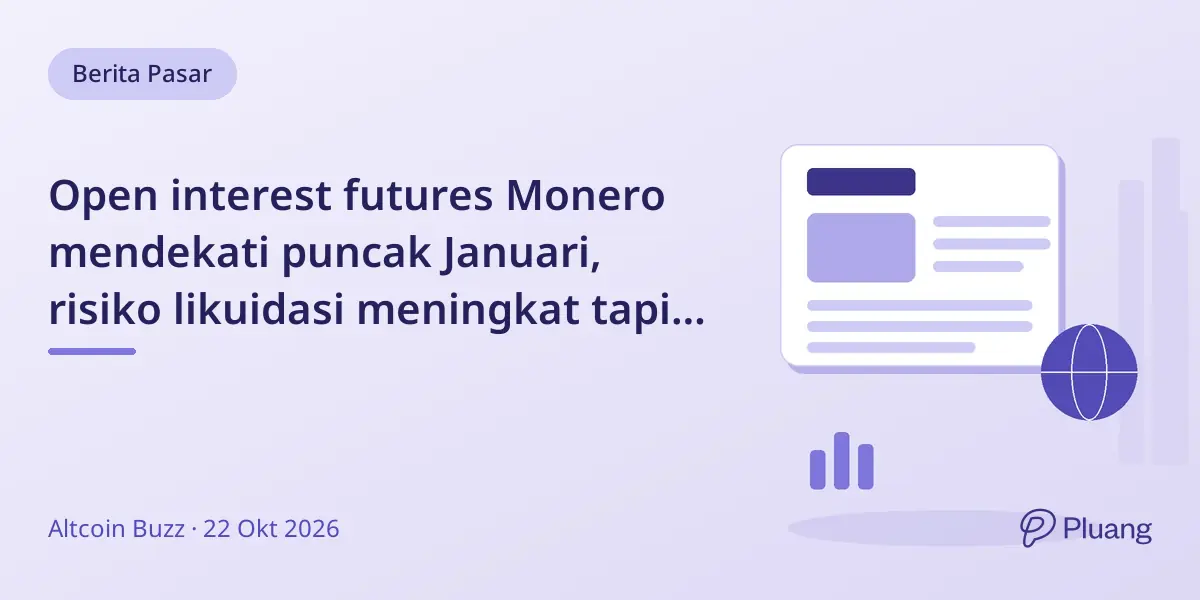Open interest futures Monero mendekati puncak Januari, risiko likuidasi meningkat tapi tingkat pendanaan menunjukkan kewaspadaan.
