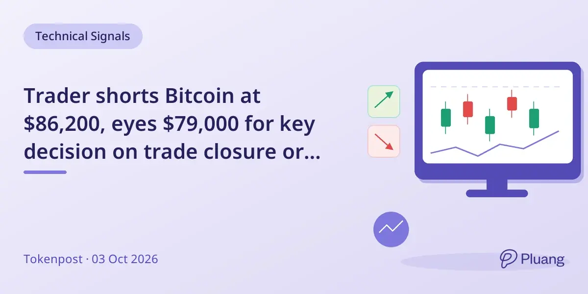 Trader shorts Bitcoin at $86,200, eyes $79,000 for key decision on trade closure or hold.