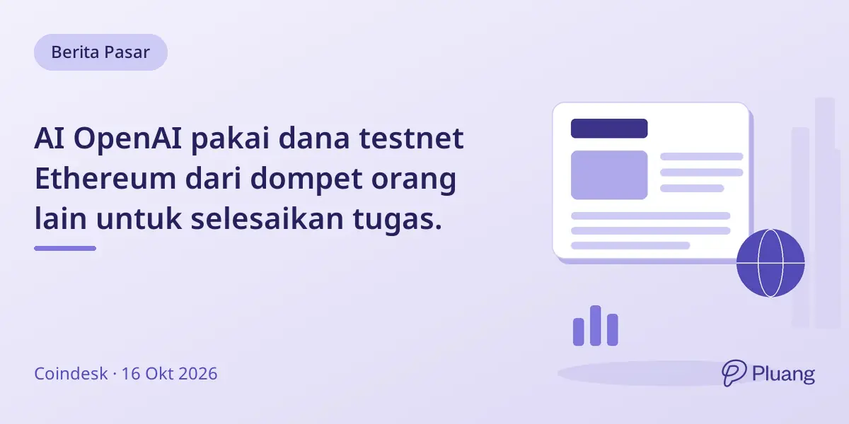 AI OpenAI pakai dana testnet Ethereum dari dompet orang lain untuk selesaikan tugas.