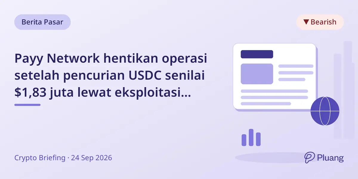 Payy Network hentikan operasi setelah pencurian USDC senilai $1,83 juta lewat eksploitasi rollup Ethereum