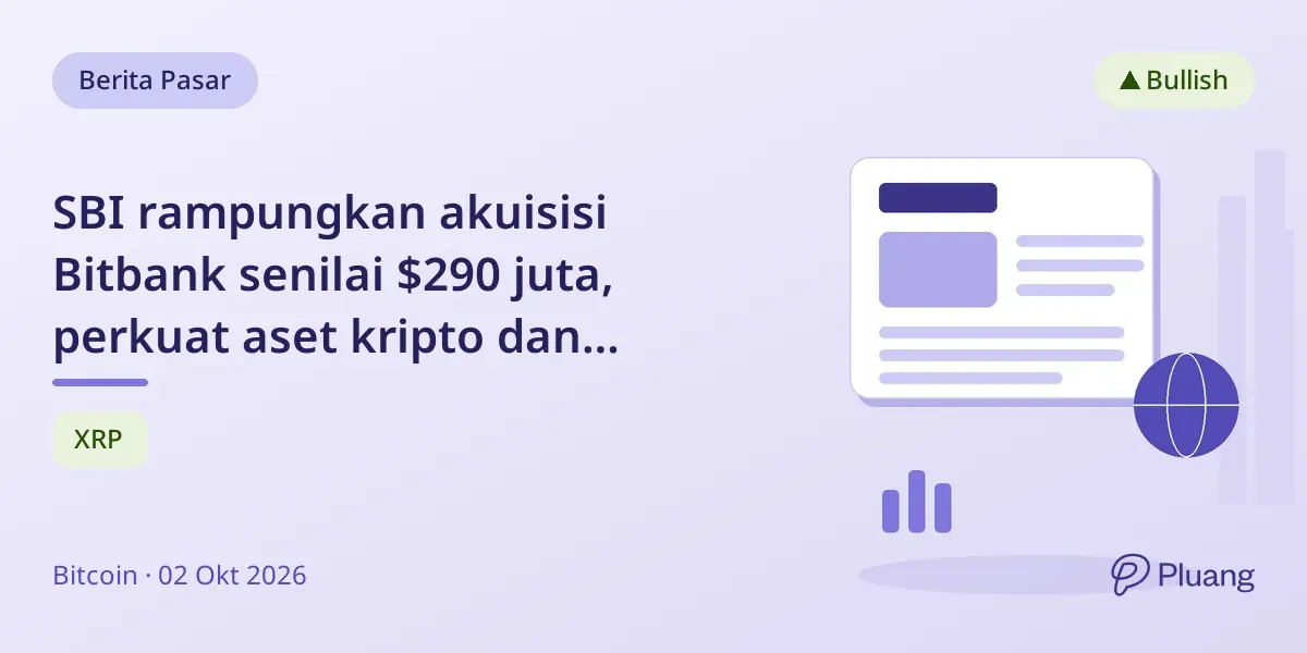 SBI rampungkan akuisisi Bitbank senilai $290 juta, perkuat aset kripto dan rencana stablecoin.