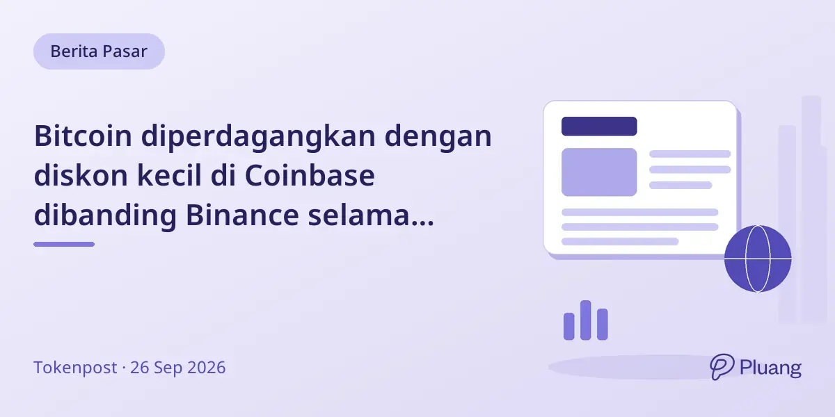 Bitcoin diperdagangkan dengan diskon kecil di Coinbase dibanding Binance selama empat hari berturut-turut.