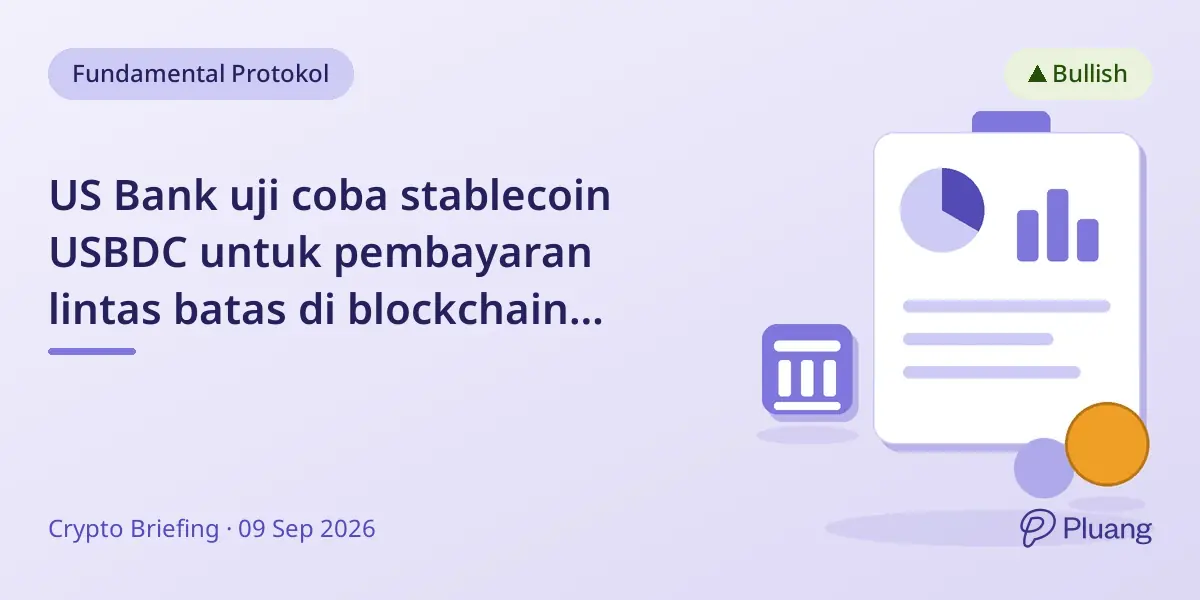 US Bank uji coba stablecoin USBDC untuk pembayaran lintas batas di blockchain Stellar