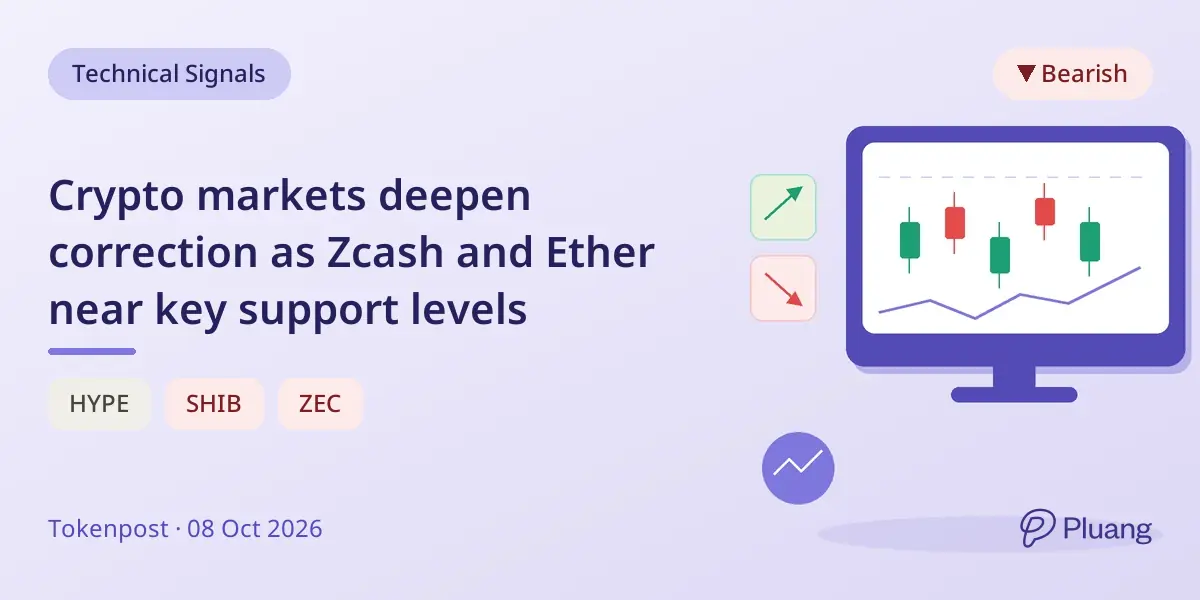 Crypto markets deepen correction as Zcash and E...