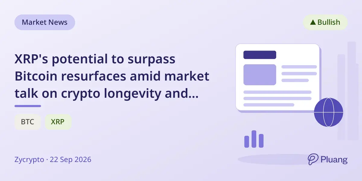 XRP's potential to surpass Bitcoin resurfaces amid market talk on crypto longevity and community strength.