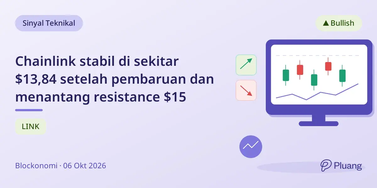 Chainlink stabil di sekitar $13,84 setelah pembaruan dan menantang resistance $15