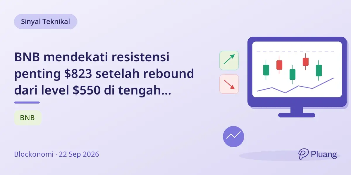 BNB mendekati resistensi penting $823 setelah rebound dari level $550 di tengah penyelidikan regulasi Binance.