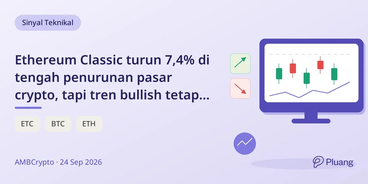 Ethereum Classic turun 7,4% di tengah penurunan pasar crypto, tapi tren bullish tetap terjaga.
