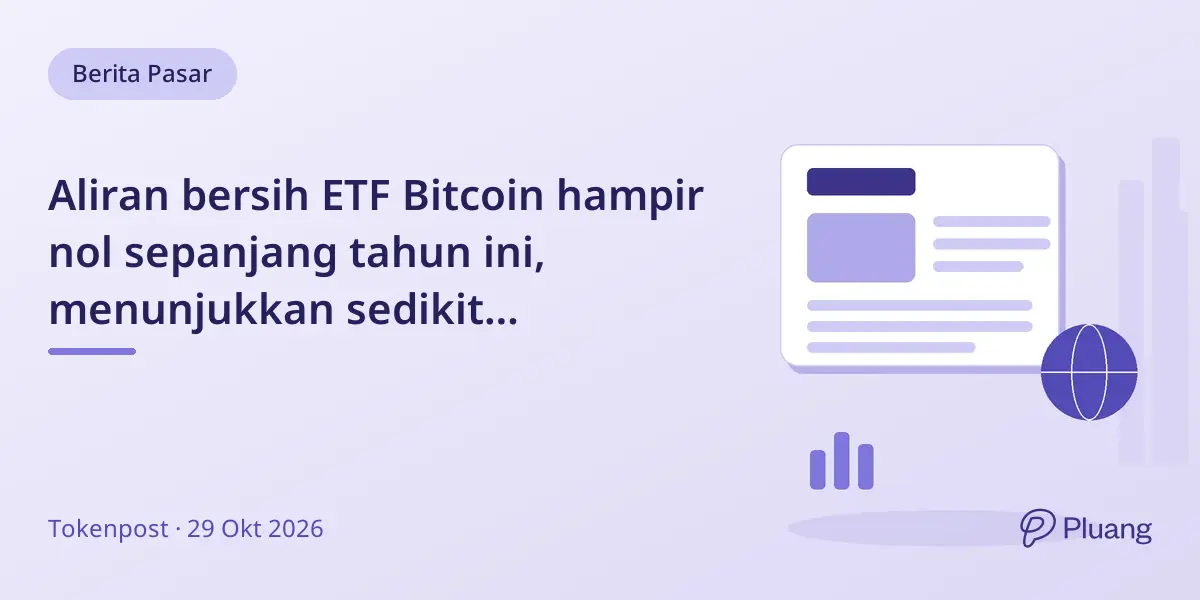 Aliran bersih ETF Bitcoin hampir nol sepanjang tahun ini, menunjukkan sedikit pergerakan