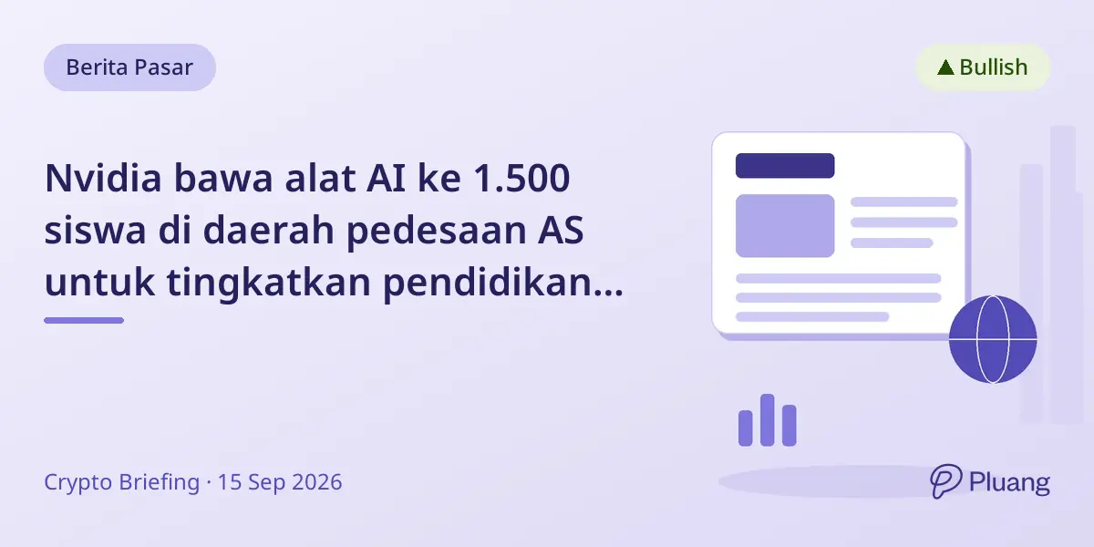 Nvidia bawa alat AI ke 1.500 siswa di daerah pedesaan AS untuk tingkatkan pendidikan teknologi.