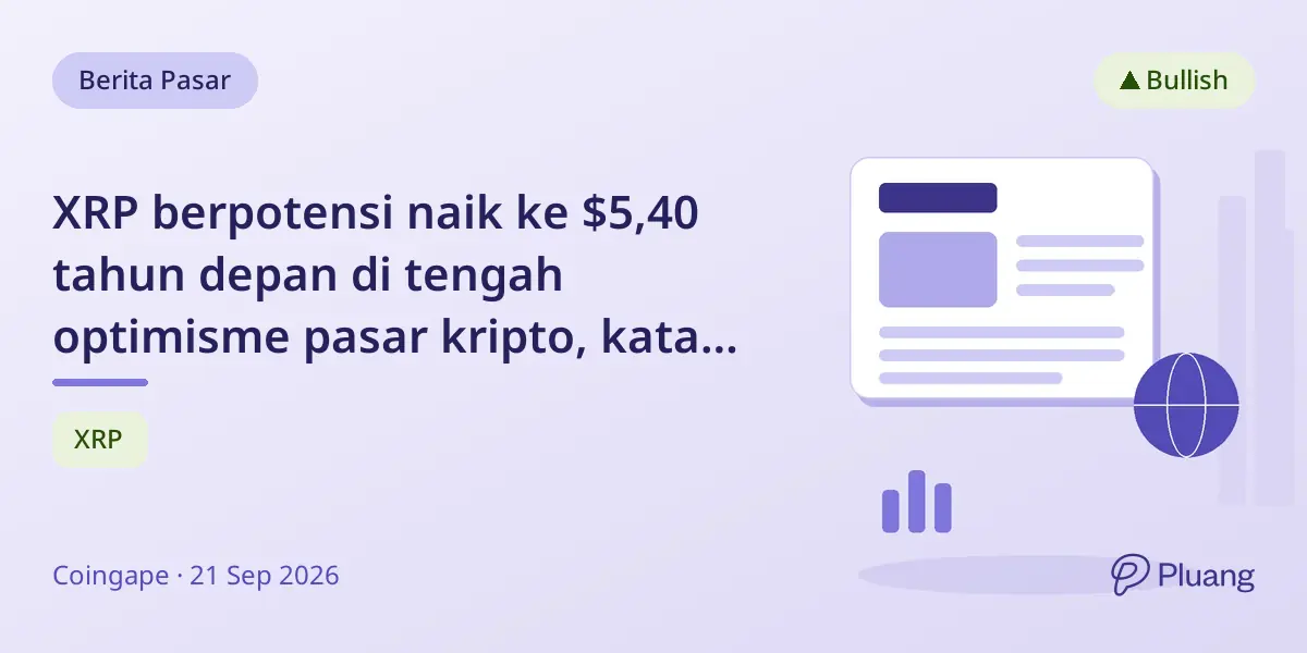 XRP berpotensi naik ke $5,40 tahun depan di tengah optimisme pasar kripto, kata Peter Brandt.