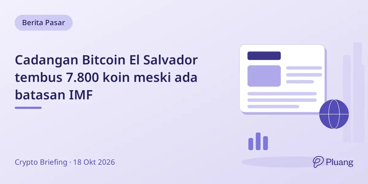 Cadangan Bitcoin El Salvador tembus 7.800 koin meski ada batasan IMF