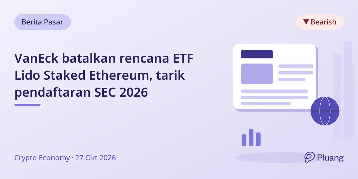 VanEck batalkan rencana ETF Lido Staked Ethereum, tarik pendaftaran SEC 2026