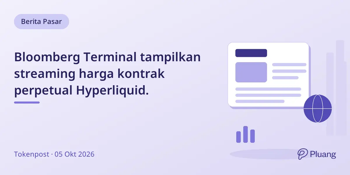 Bloomberg Terminal tampilkan streaming harga kontrak perpetual Hyperliquid.