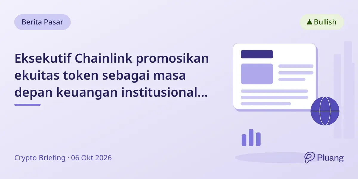 Eksekutif Chainlink promosikan ekuitas token sebagai masa depan keuangan institusional onchain 24/7 di TOKEN2049.