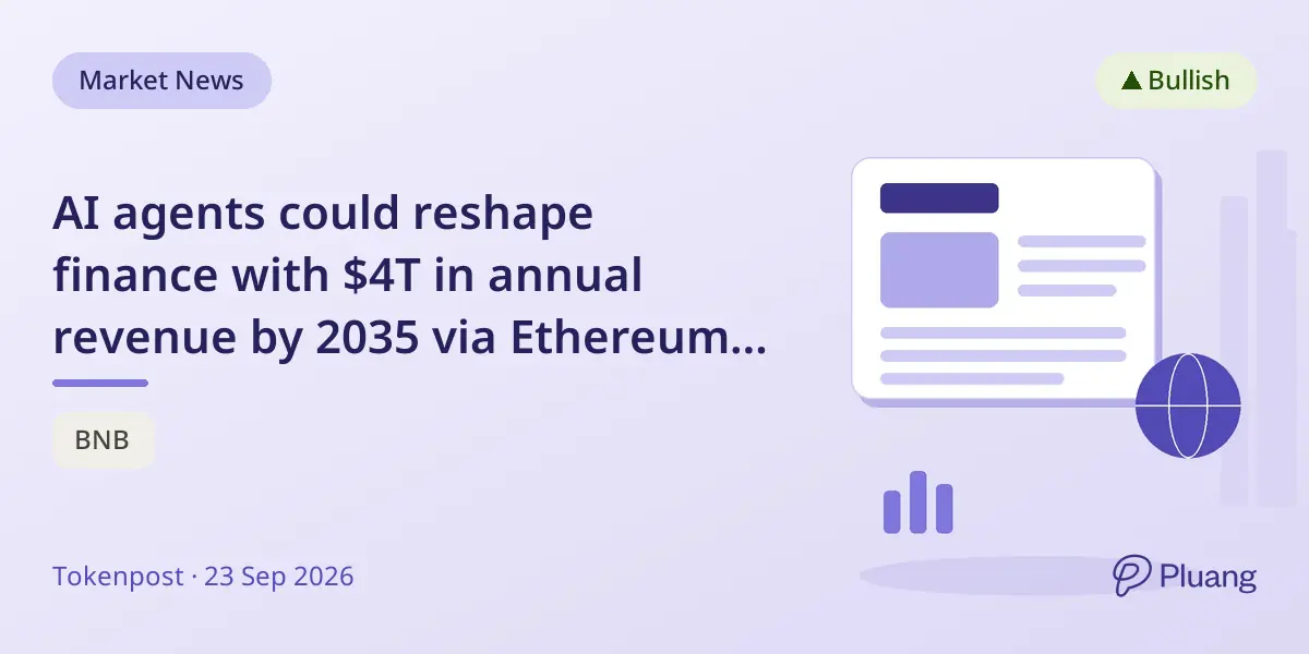 AI agents could reshape finance with $4T in annual revenue by 2035 via Ethereum and stablecoins.