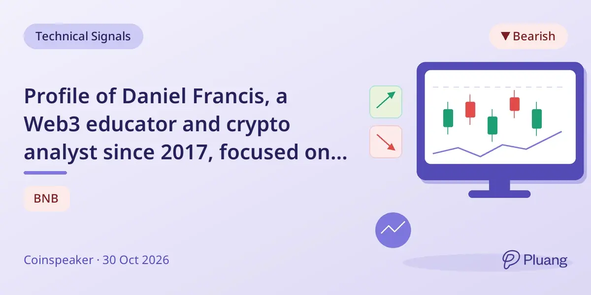 Profile of Daniel Francis, a Web3 educator and crypto analyst since 2017, focused on blockchain utility.