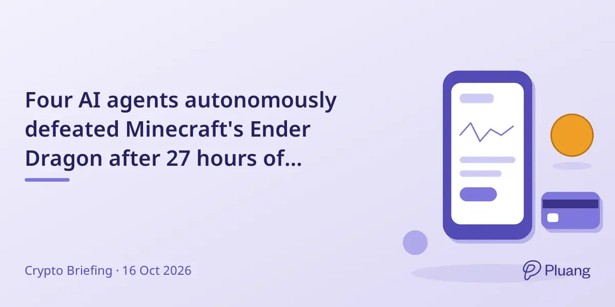 Four AI agents autonomously defeated Minecraft's Ender Dragon after 27 hours of collaboration and 605 deaths.