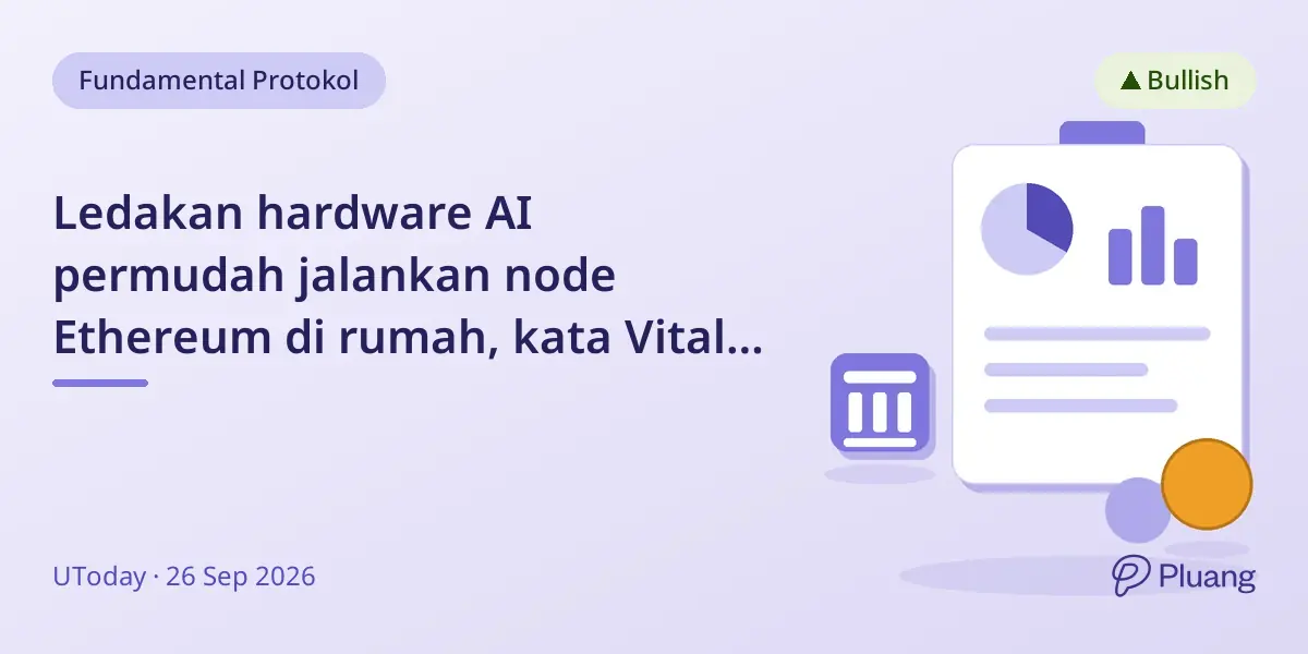 Ledakan hardware AI permudah jalankan node Ethereum di rumah, kata Vitalik Buterin