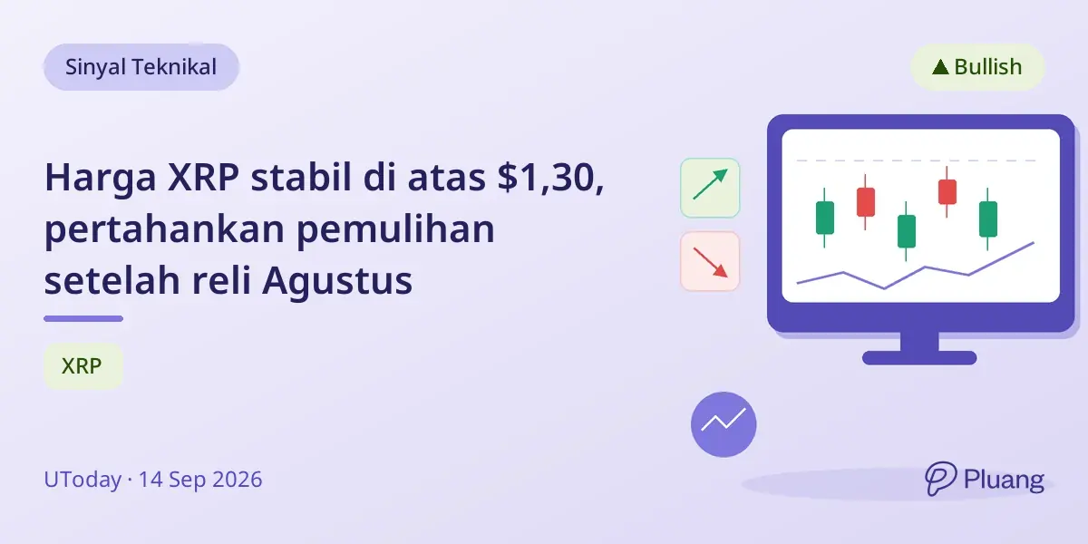 Harga XRP stabil di atas $1,30, pertahankan pemulihan setelah reli Agustus