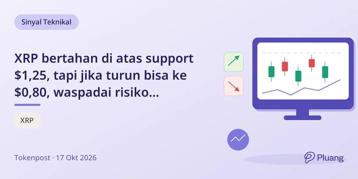 XRP bertahan di atas support $1,25, tapi jika turun bisa ke $0,80, waspadai risiko penurunan.