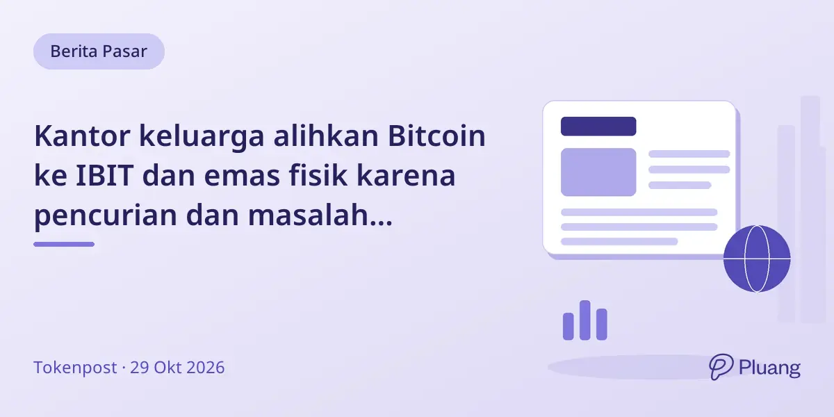 Kantor keluarga alihkan Bitcoin ke IBIT dan emas fisik karena pencurian dan masalah keamanan.