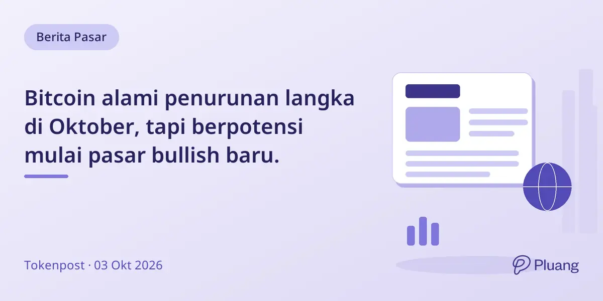 Bitcoin alami penurunan langka di Oktober, tapi berpotensi mulai pasar bullish baru.