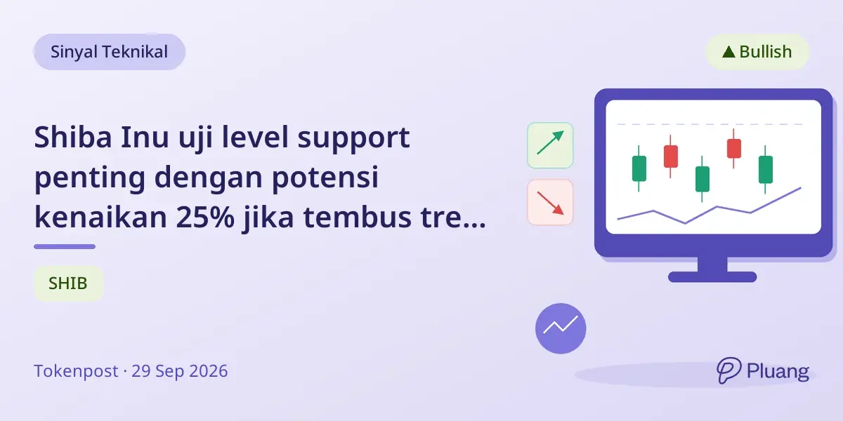 Shiba Inu uji level support penting dengan potensi kenaikan 25% jika tembus tren menurun