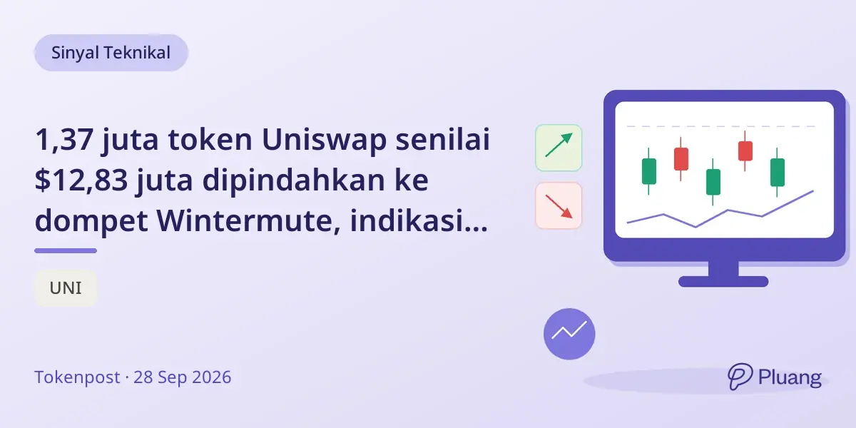 1,37 juta token Uniswap senilai $12,83 juta dipindahkan ke dompet Wintermute, indikasi potensi penjualan OTC.