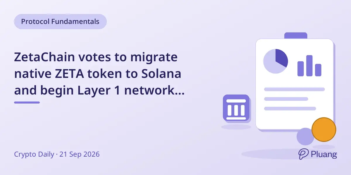 ZetaChain votes to migrate native ZETA token to Solana and begin Layer 1 network shutdown