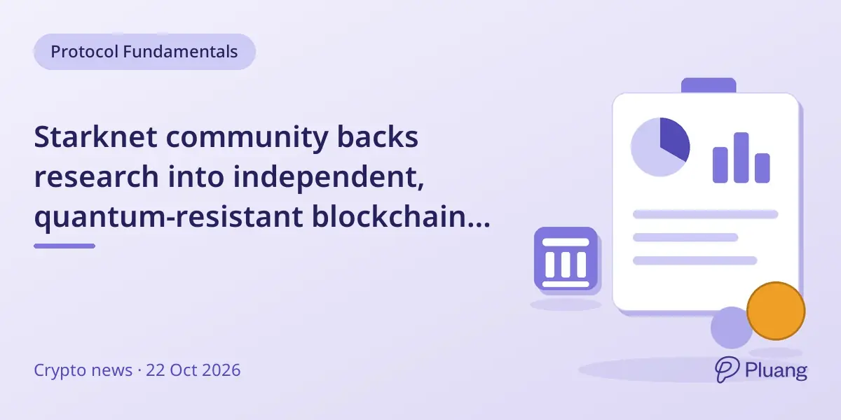 Starknet community backs research into independent, quantum-resistant blockchain with 93.52% support.