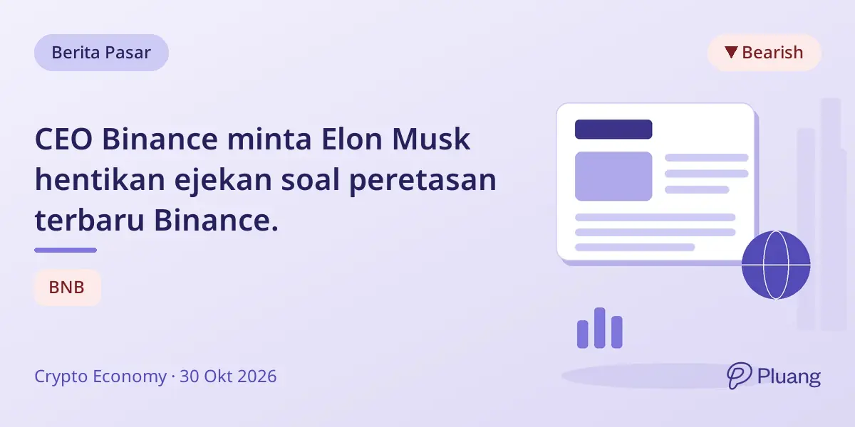 CEO Binance minta Elon Musk hentikan ejekan soal peretasan terbaru Binance.